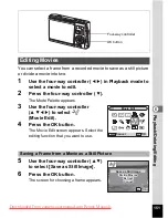 Preview for 153 page of Pentax Optio A30 Operating Manual