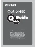 Pentax Optio H90 Orange Quick Manual preview