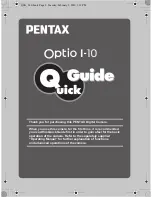 Preview for 1 page of Pentax Optio I-10 Quick Manual