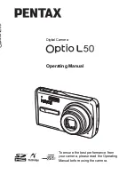 Preview for 1 page of Pentax OPTIO L50 Operating Manual