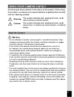 Preview for 3 page of Pentax OPTIO L60 Operating Manual