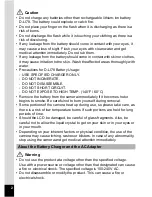 Preview for 4 page of Pentax OPTIO L60 Operating Manual