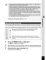 Preview for 103 page of Pentax OPTIO L60 Operating Manual