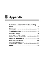 Preview for 193 page of Pentax OPTIO L60 Operating Manual