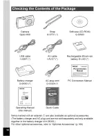 Preview for 16 page of Pentax Optio M30 Operating Manual