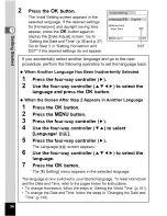 Preview for 36 page of Pentax Optio M30 Operating Manual