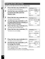 Preview for 38 page of Pentax Optio M30 Operating Manual