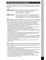 Preview for 3 page of Pentax OPTIO S Operating Manual