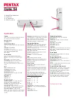 Preview for 2 page of Pentax OPTIO S4 Specifications