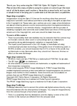 Preview for 2 page of Pentax OPTIO SV Operating Manual