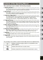 Preview for 11 page of Pentax OPTIO SV Operating Manual