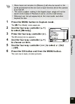 Preview for 107 page of Pentax OPTIO SV Operating Manual