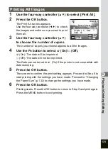 Preview for 133 page of Pentax OPTIO SV Operating Manual