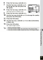 Preview for 137 page of Pentax OPTIO SV Operating Manual