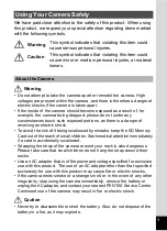 Preview for 3 page of Pentax Optio V10 Operating Manual