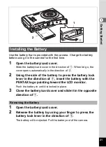 Preview for 23 page of Pentax Optio V10 Operating Manual