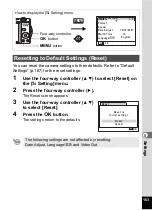 Preview for 165 page of Pentax Optio V10 Operating Manual