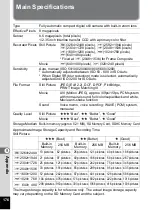 Preview for 178 page of Pentax Optio V10 Operating Manual