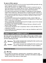 Preview for 3 page of Pentax OPTIO VS20 Operating Manual