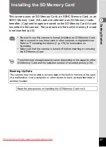 Preview for 39 page of Pentax OPTIO VS20 Operating Manual