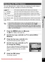 Preview for 107 page of Pentax OPTIO VS20 Operating Manual