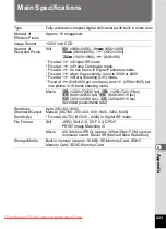 Preview for 225 page of Pentax OPTIO VS20 Operating Manual