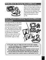 Preview for 17 page of Pentax Optio W10 Operating Manual