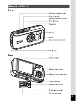 Preview for 19 page of Pentax Optio W10 Operating Manual