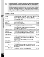 Preview for 54 page of Pentax Optio W10 Operating Manual