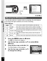 Preview for 94 page of Pentax Optio W10 Operating Manual