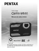 Preview for 1 page of Pentax Optio WS80 Black and Orange (Spanish) Manual De Instrucciones