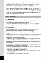 Preview for 6 page of Pentax Optio WS80 Black and Orange (Spanish) Manual De Instrucciones