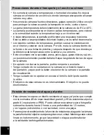 Preview for 8 page of Pentax Optio WS80 Black and Orange (Spanish) Manual De Instrucciones