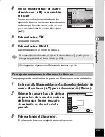 Preview for 125 page of Pentax Optio WS80 Black and Orange (Spanish) Manual De Instrucciones