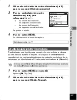 Preview for 129 page of Pentax Optio WS80 Black and Orange (Spanish) Manual De Instrucciones