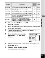 Preview for 147 page of Pentax Optio WS80 Black and Orange (Spanish) Manual De Instrucciones