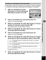 Preview for 159 page of Pentax Optio WS80 Black and Orange (Spanish) Manual De Instrucciones