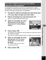 Preview for 181 page of Pentax Optio WS80 Black and Orange (Spanish) Manual De Instrucciones