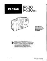 Pentax PC-30 DATE Operation Manual preview