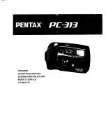 Предварительный просмотр 1 страницы Pentax PC-313 Operation Manual