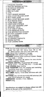 Preview for 3 page of Pentax PC-505 Operating Manual