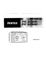 Pentax PC-606W DATE Operation Manual preview