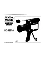 Pentax PC-K003A Operation Manual preview