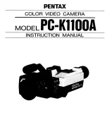 Pentax PC-K1100A Instruction Manual preview