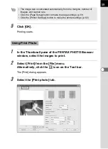 Preview for 61 page of Pentax PHOTO Browser 3 Operating Manual