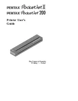 Preview for 1 page of Pentax PocketJet200 User Manual