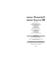 Preview for 74 page of Pentax PocketJet200 User Manual