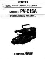 Pentax PV-C1SA Instruction Manual preview