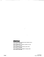 Предварительный просмотр 32 страницы Pentax PV-C1SA Instruction Manual