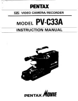 Pentax PV-C33A Instruction Manual preview